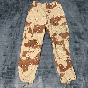 Military Cargo Pants Mens 28x27 Tan Chocolate Chip Desert Camo Tactical Utility